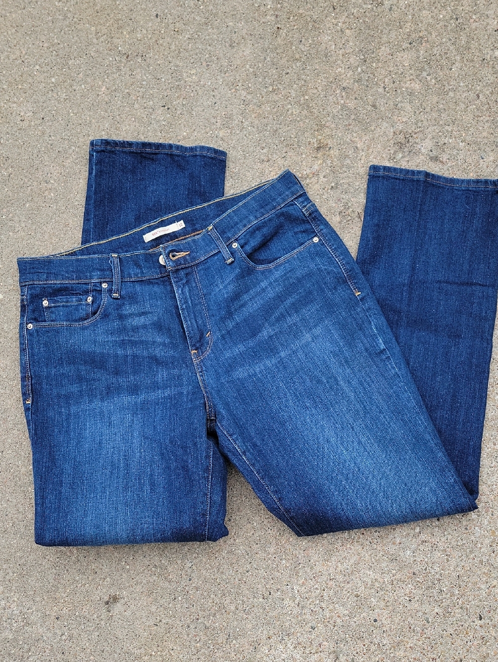 Levi's Dark Blue Straight Jeans
